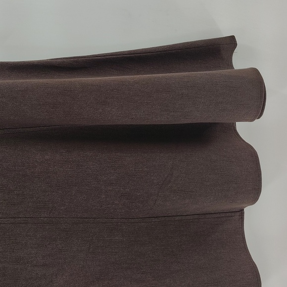 New York Clothing Co Brown 12 A Line Skirt Light Denim Zip Back Flowy Modest - Picture 4 of 9